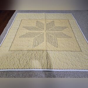 Vintage Upcycled Cross Stitched Star (Table Topper)